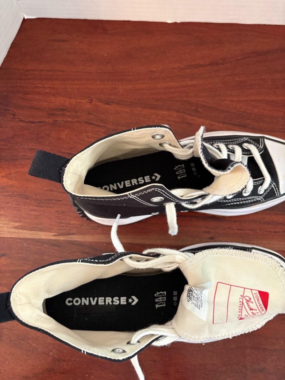 Converse Run Star Hike Platform Lace Up Black Sneakers Shoes Men’s 9 Womens 10.5 - Picture 11 of 11